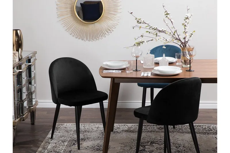 Visalia Stol Set Om 2 St - Svart - Möbler - Stolar & fåtöljer - Matstol & köksstol