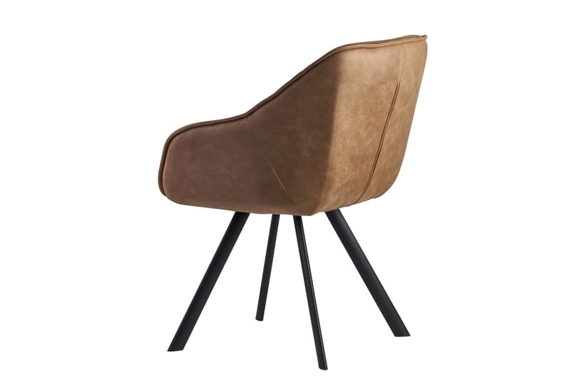 Willowdale Karmstol med X-formade ben - Ljusbrun/Svart - Möbler - Stolar & fåtöljer - Matstol & köksstol