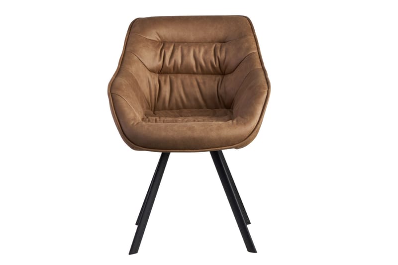 Willowdale Karmstol med X-formade ben - Ljusbrun/Svart - Möbler - Stolar & fåtöljer - Matstol & köksstol