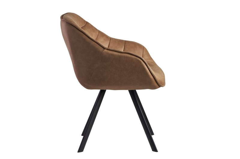 Willowdale Karmstol med X-formade ben - Ljusbrun/Svart - Möbler - Stolar & fåtöljer - Matstol & köksstol