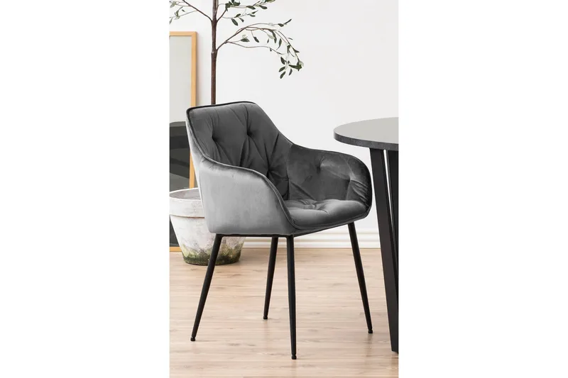 Zabinka Karmstol - Mörkgrå - Möbler - Stolar & fåtöljer - Matstol & köksstol