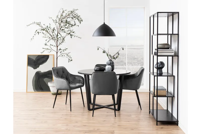 Zabinka Karmstol - Mörkgrå - Möbler - Stolar & fåtöljer - Matstol & köksstol