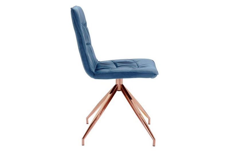 Zinon Matstol Sammet 2-pack - Blå - Möbler - Stolar & fåtöljer - Matstol & köksstol