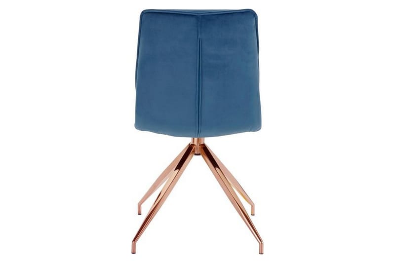 Zinon Matstol Sammet 2-pack - Blå - Möbler - Stolar & fåtöljer - Matstol & köksstol
