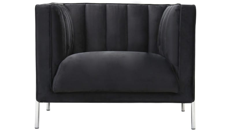 Mehara Fåtölj i sammet - Svart - Möbler - Stolar & fåtöljer - Fåtölj