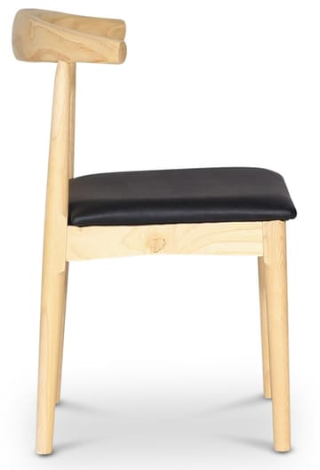 Mella karmstol i trä med svart sits - Natur/svart - Möbler - Stolar & fåtöljer - Matstol & köksstol