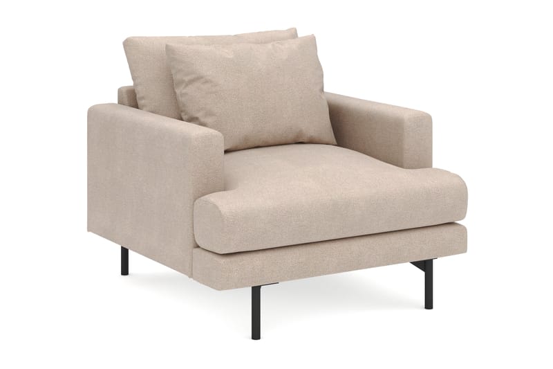 Menard Stor Fåtölj Tyg - Beige - Möbler - Stolar & fåtöljer - Fåtölj