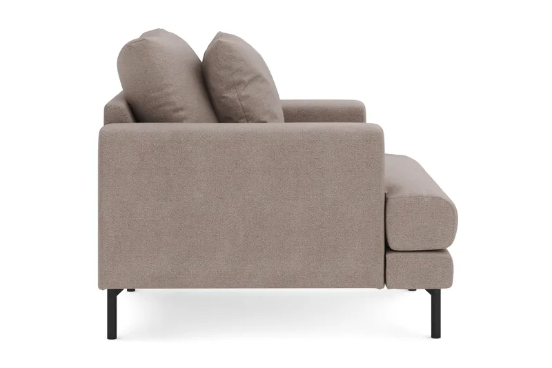 Menard Stor Fåtölj Tyg - Brun - Möbler - Stolar & fåtöljer - Fåtölj