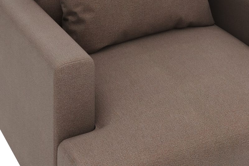 Menard Stor Fåtölj Tyg - Brun - Möbler - Stolar & fåtöljer - Fåtölj