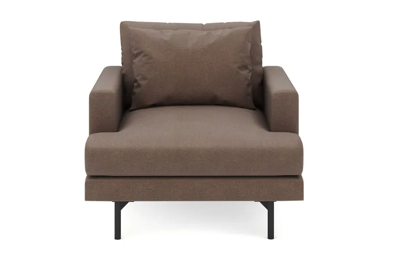 Menard Stor Fåtölj Tyg - Brun - Möbler - Stolar & fåtöljer - Fåtölj