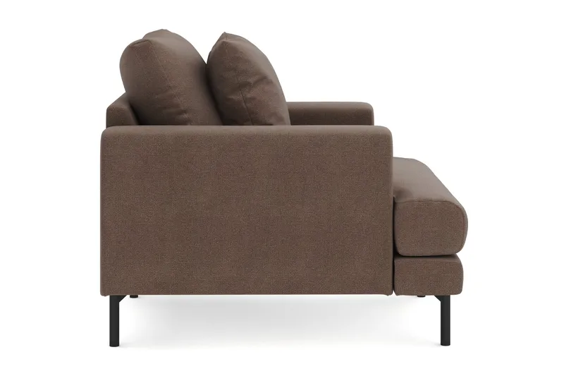 Menard Stor Fåtölj Tyg - Brun - Möbler - Stolar & fåtöljer - Fåtölj