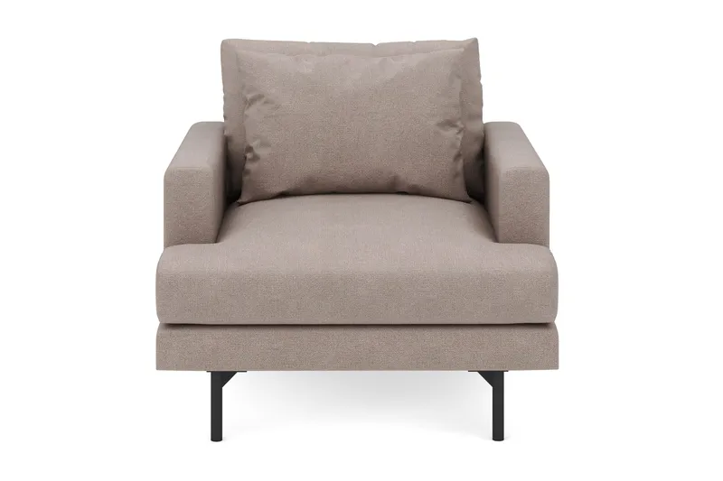 Menard Stor Fåtölj Tyg - Brun - Möbler - Stolar & fåtöljer - Fåtölj