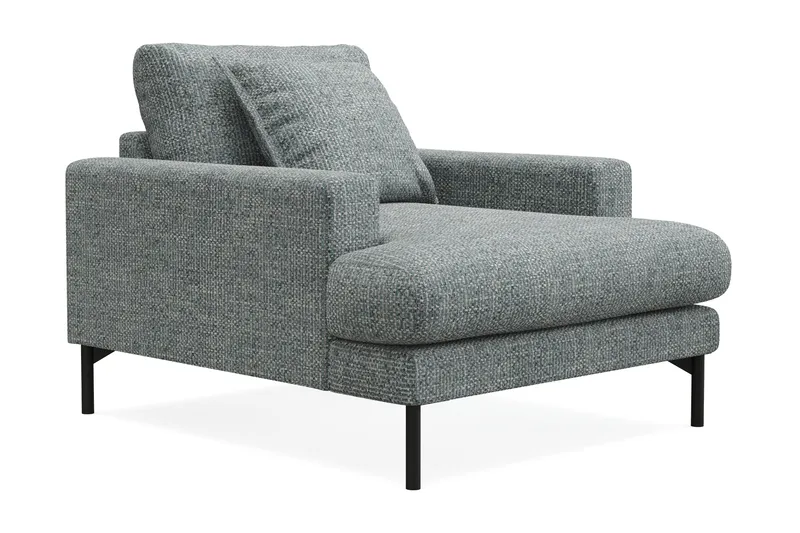 Menard Premium Fåtölj i Chenille - Grå/Blå - Möbler - Stolar & fåtöljer - Fåtölj