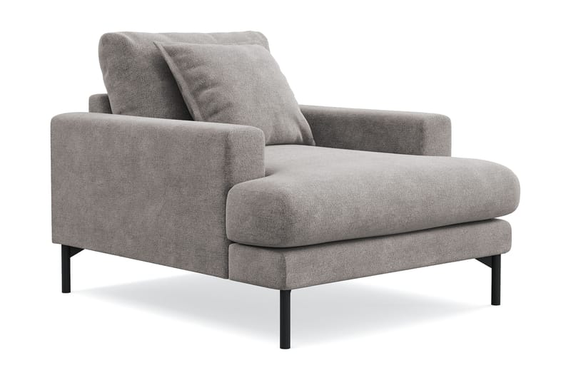 Menard Premium Fåtölj i Chenille - Grå/Brun - Möbler - Stolar & fåtöljer - Fåtölj