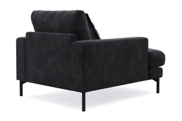 Menard Premium Fåtölj i Chenille - Trenza 01, Svart Chenille - Möbler - Stolar & fåtöljer - Fåtölj