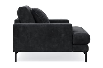 Menard Premium Fåtölj i Chenille - Trenza 01, Svart Chenille - Möbler - Stolar & fåtöljer - Fåtölj