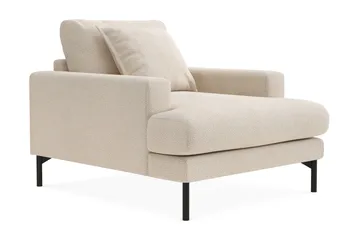 Menard Premium Fåtölj i Chenille - Ljusbeige - Möbler - Stolar & fåtöljer - Fåtölj