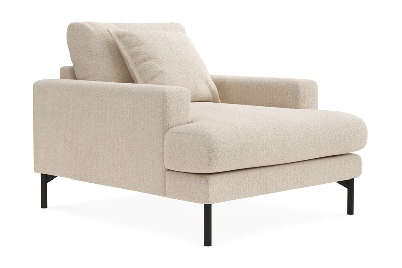 Menard Premium Fåtölj i Chenille - Ljusbeige - Möbler - Stolar & fåtöljer - Fåtölj