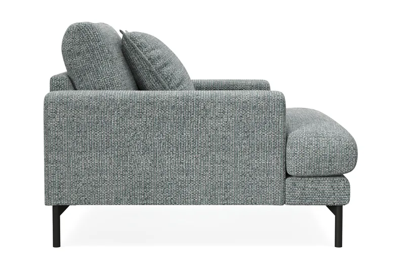 Menard Premium Fåtölj i Chenille - Grå/Blå - Möbler - Stolar & fåtöljer - Fåtölj