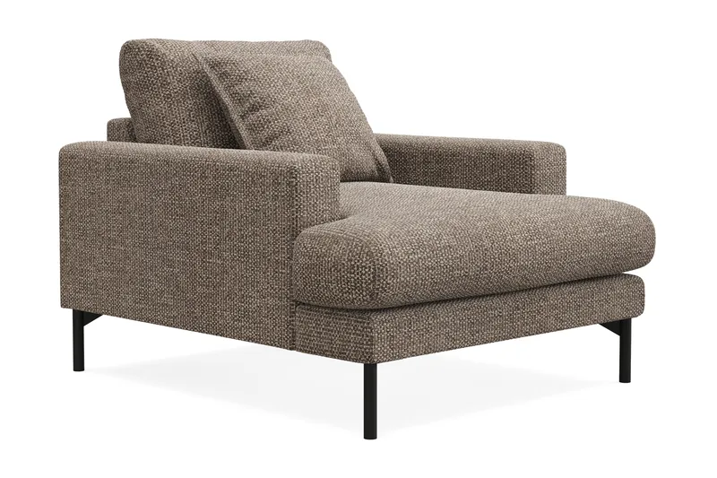 Menard Premium Fåtölj i Chenille - Brun - Möbler - Stolar & fåtöljer - Fåtölj