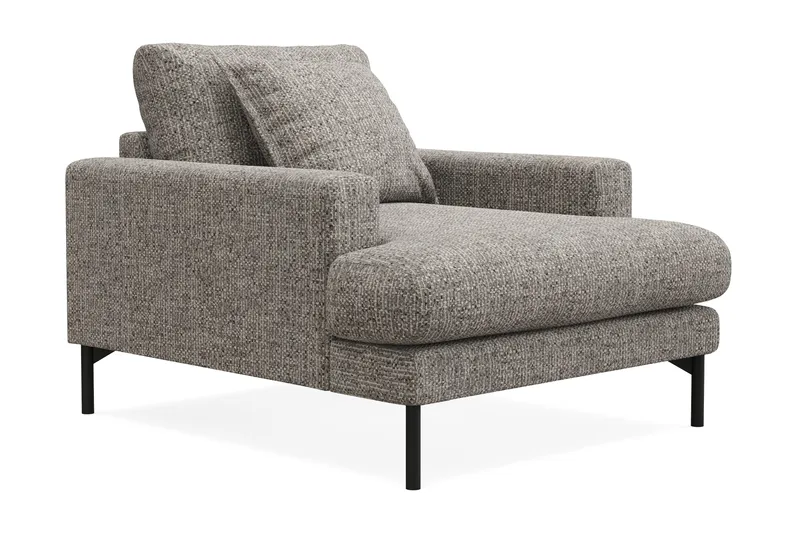 Menard Premium Fåtölj i Chenille - Grå - Möbler - Stolar & fåtöljer - Fåtölj