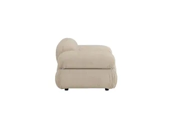 Mika Retro Fåtölj i Tyg - Beige - Möbler - Stolar & fåtöljer - Fåtölj