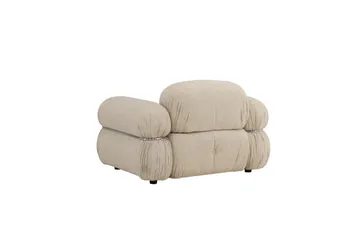 Mika Retro Fåtölj i Tyg - Beige - Möbler - Stolar & fåtöljer - Fåtölj