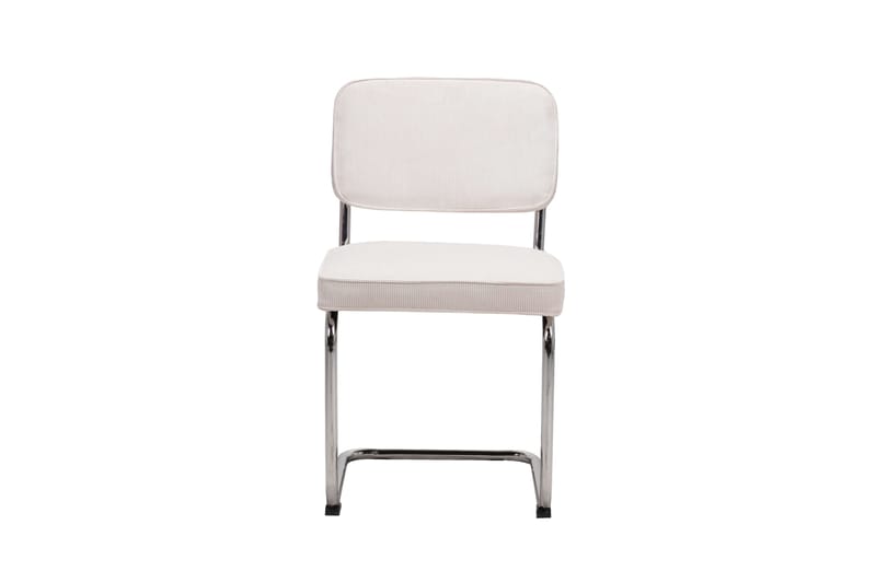 Milva Matstol i Manchester Retro - Beige/Krom - Möbler - Stolar & fåtöljer - Matstol & köksstol
