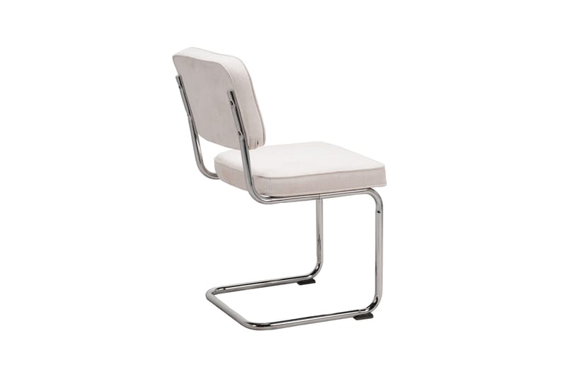 Milva Matstol i Manchester Retro - Beige/Krom - Möbler - Stolar & fåtöljer - Matstol & köksstol