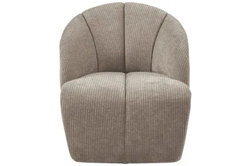 Mojo Modern Oval Fåtölj i Manchestertyg - Taupe - Möbler - Stolar & fåtöljer - Fåtölj