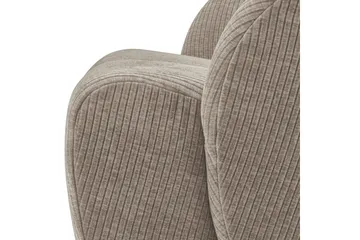 Mojo Modern Oval Fåtölj i Manchestertyg - Taupe - Möbler - Stolar & fåtöljer - Fåtölj