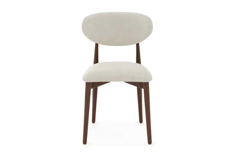 Molly Matstol i trä med tygsits - Rökt ek/Beige - Möbler - Stolar & fåtöljer - Matstol & köksstol