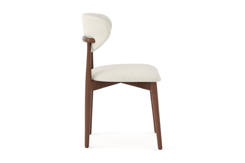 Molly Matstol i trä med tygsits - Rökt ek/Beige - Möbler - Stolar & fåtöljer - Matstol & köksstol