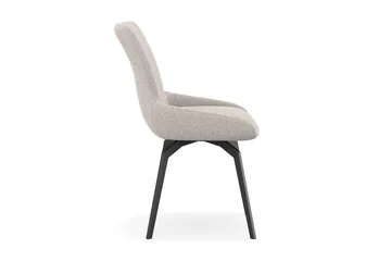 Mora Matstol & Köksstol med Snurrfunktion Klädd i Tyg - Beige - Möbler - Stolar & fåtöljer - Matstol & köksstol