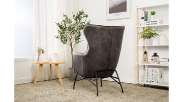 Morvella Fåtölj - Mörkgrå - Möbler - Stolar & fåtöljer - Fåtölj - Öronlappsfåtölj
