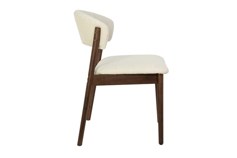 Nala Matstol i trä med tygsits - Beige - Möbler - Stolar & fåtöljer - Matstol & köksstol