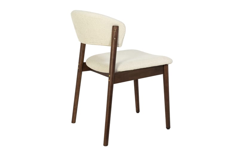 Nala Matstol i trä med tygsits - Beige - Möbler - Stolar & fåtöljer - Matstol & köksstol