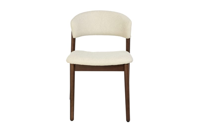 Nala Matstol i trä med tygsits - Valnöt/Beige - Möbler - Stolar & fåtöljer - Matstol & köksstol