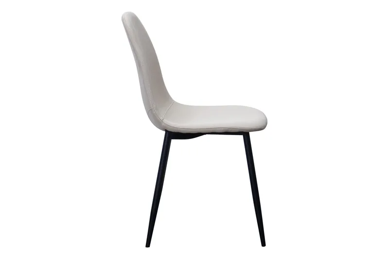 Nibe Matstol - Beige/Metallben Svart - Möbler - Stolar & fåtöljer - Matstol & köksstol