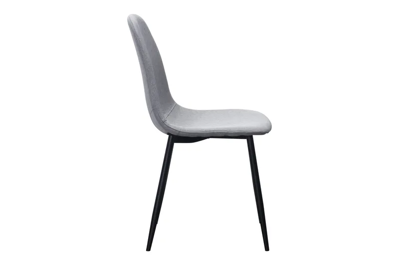 Nibe Matstol - Grå/Metallben Svart - Möbler - Stolar & fåtöljer - Matstol & köksstol