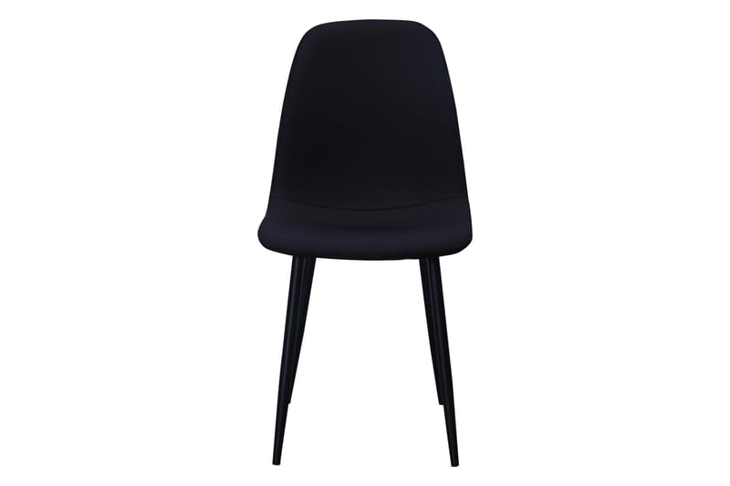 Nibe Matstol - Svart/Metallben Svart - Möbler - Stolar & fåtöljer - Matstol & köksstol