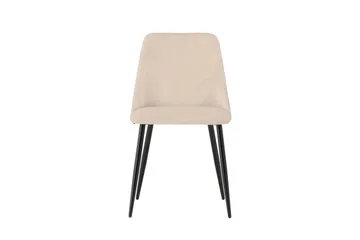 Night Matstol i Tyg med Metallben - Beige - Möbler - Stolar & fåtöljer - Matstol & köksstol