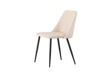 Night Matstol i Tyg med Metallben - Beige - Möbler - Stolar & fåtöljer - Matstol & köksstol