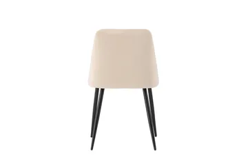 Night Matstol i Tyg med Metallben - Beige - Möbler - Stolar & fåtöljer - Matstol & köksstol