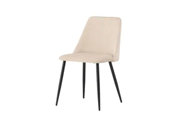 Night Matstol i Tyg med Metallben - Beige - Möbler - Stolar & fåtöljer - Matstol & köksstol