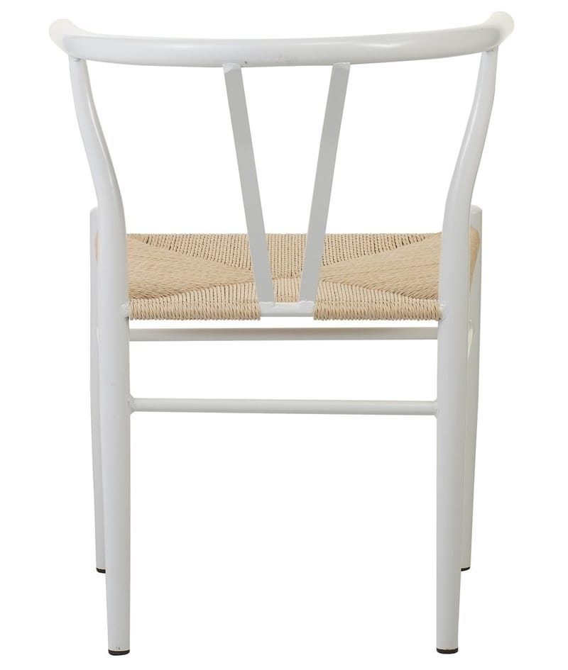 Olle vit stol med armstöd i metall - Vit - Möbler - Stolar & fåtöljer - Matstol & köksstol