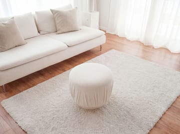 Älven Rund sittpuff 50 cm i tyg - ljus kräm - Möbler - Stolar & fåtöljer - Pall & puff - Sittpuff