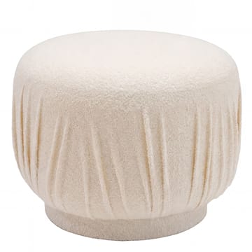 Älven Rund sittpuff 50 cm i tyg - ljus kräm - Möbler - Stolar & fåtöljer - Pall & puff - Sittpuff