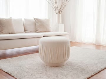Älven Rund sittpuff 50 cm i tyg - ljus kräm - Möbler - Stolar & fåtöljer - Pall & puff - Sittpuff
