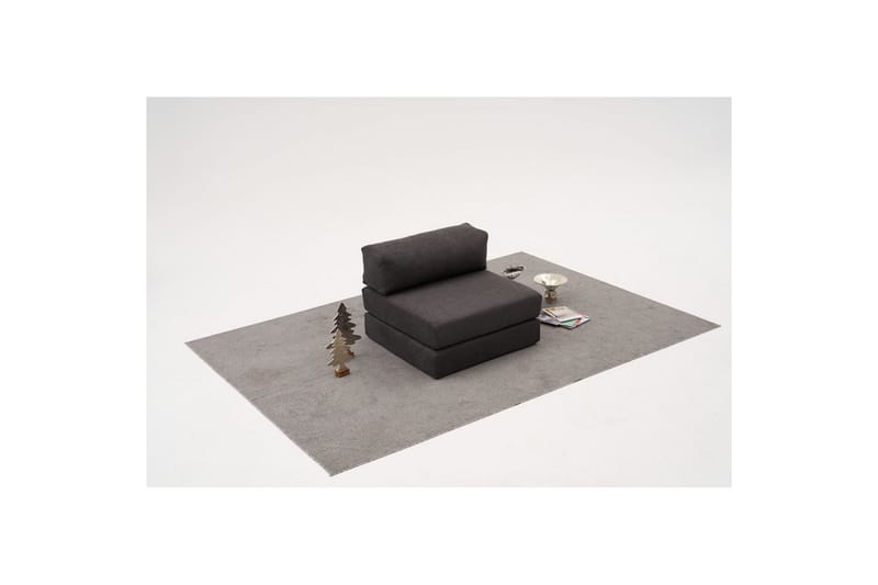 1-sits soffa Selorbury Vila Antracit - Antracit - Möbler - Stolar & fåtöljer - Pall & puff - Sittpuff